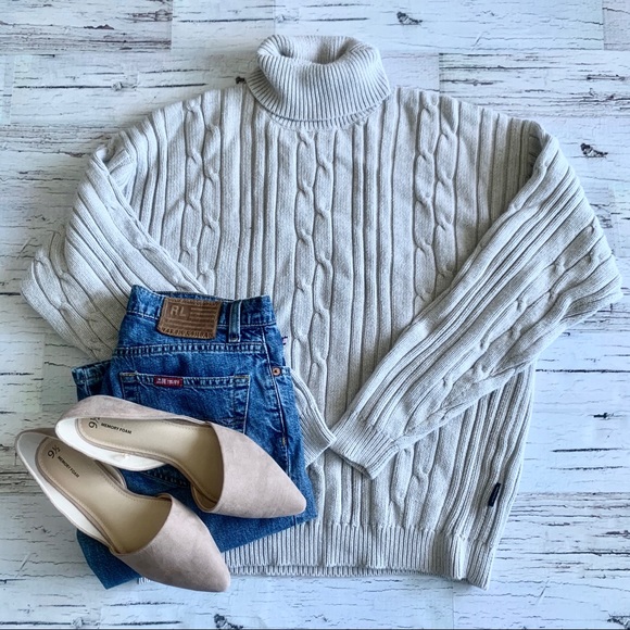 Nautica Sweaters - Chunky Knit Turtle Neck